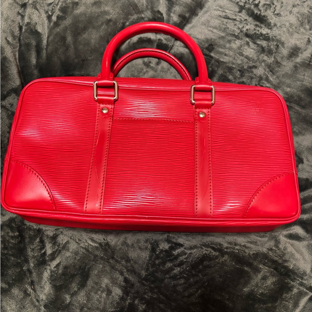 Louis Vuitton Red Epi Handbag